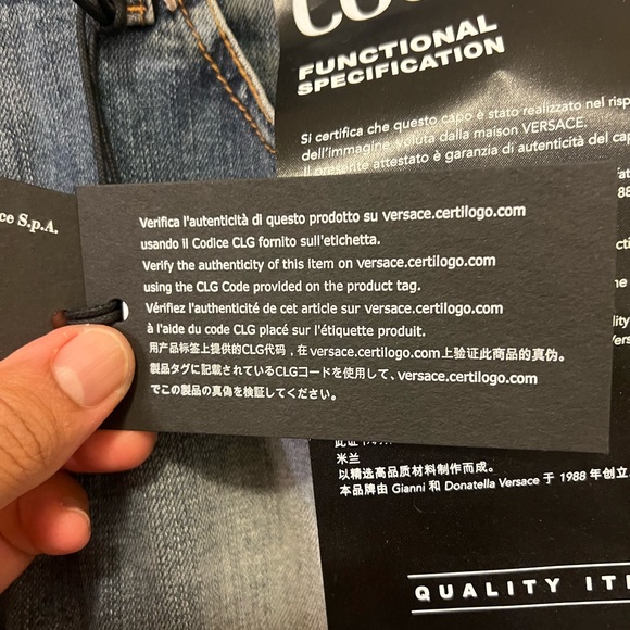 Versace Jeans Coutour Distressed blue jeans 36 US - Picture 11 of 16